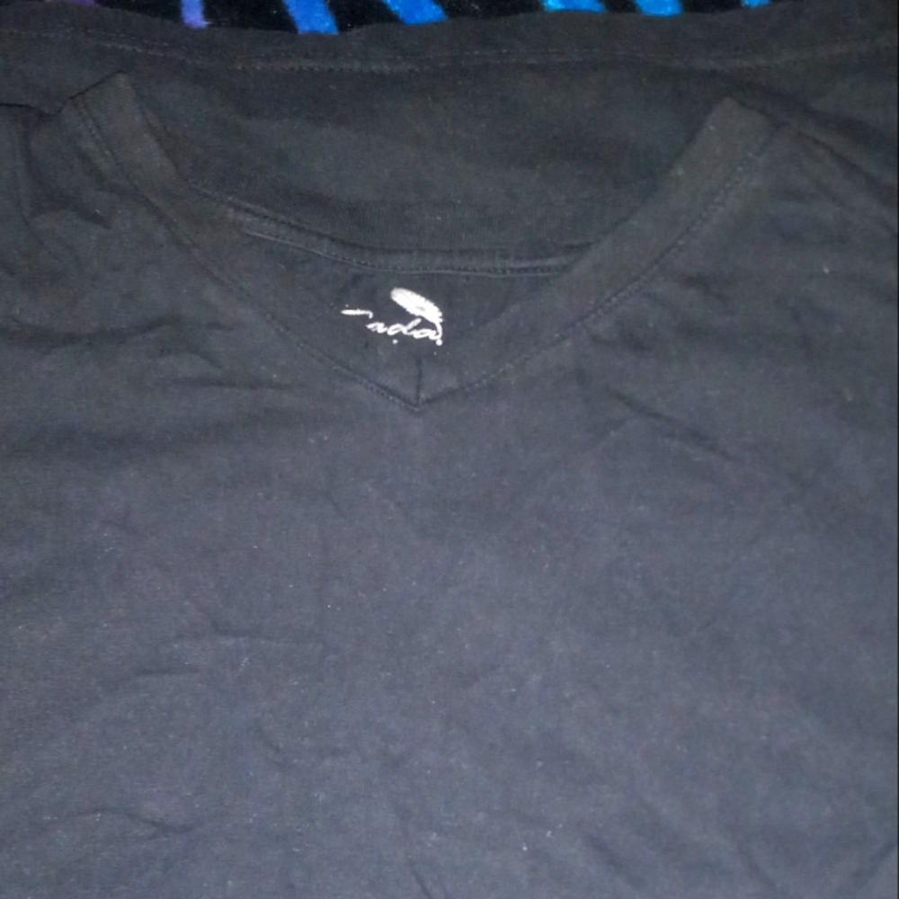 🤑Men's "Sada" 1X Black Short Sleeve V Neck Tee
